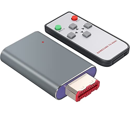 LiNKFOR GC HDMI Adapter Lead for The NGC Supports 2X Line-Doubling and Includes Remote Control Simple Plug and Play with HDMI Cable