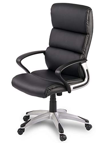 Fauteuil de bureau jakEG-228 noir au design epure et robuste - 7