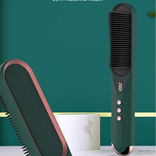Cepillo eléctrico alisador de pelo y barba cerámico miniatura 3