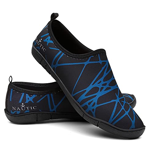 Sapatilha Aquática Esportiva Tênis Trilha Cachoeira Bike Top VL003 Cor:Preto-Azul;Tamanho:40