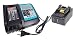 Produktbild Ersetzen Sie für Makita DTP141Z DCS550Z DDF453SFE DTW251Z DCL501Z DJR187 DJR360 DJR185 DHS680 DSS610 BL1840 BL1830 18V 4000mAh mit LED-Licht mit ersetzen Sie 3A schnelles Ladegerät