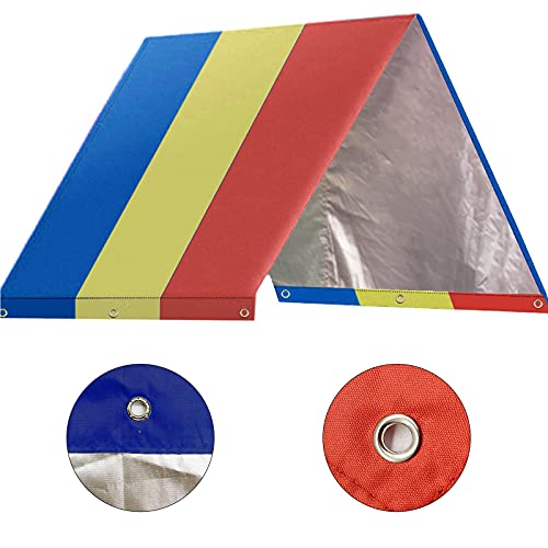 Brave Tour Kids Playground Roof Swing Set Replacement Tarp 52" × 90" Canopy Roof Canopy Replacementcanvas Cover Replacement Waterproof Trap Cover Made Of 210D Oxford Silver Coated Fabric #TOP2