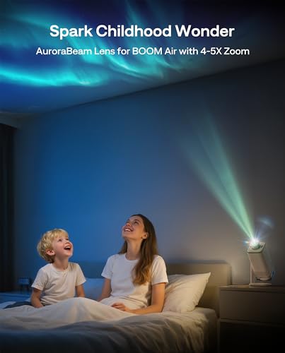 Image of Aurzen AuroraBeam Star Lens for Boom air /D1R air /D1 air Smart Projector | Magnetic Snap-On Design, Projector Accessory, 5X Bigger Image, Wide Angle, Projector Optical Filter for Immersive Viewing