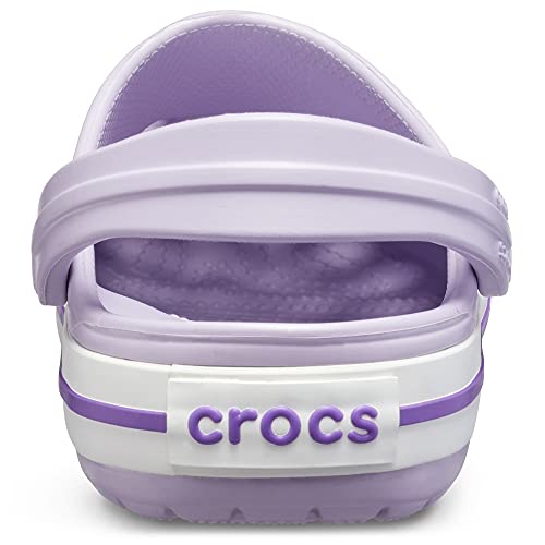 Image of Crocs Kids' Crocband Clog , Lavender /Neon Purple, 4 Big Kid