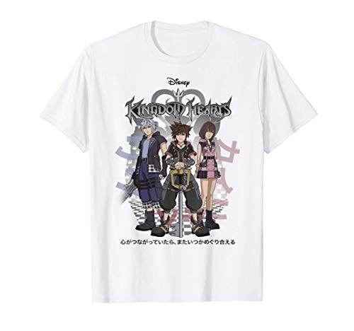 Disney Kingdom Hearts 3 Sora Riku Kairi Kanji T-Shirt Disney Kingdom Hearts 3 Sora Riku Kairi Kanji T-Shirt