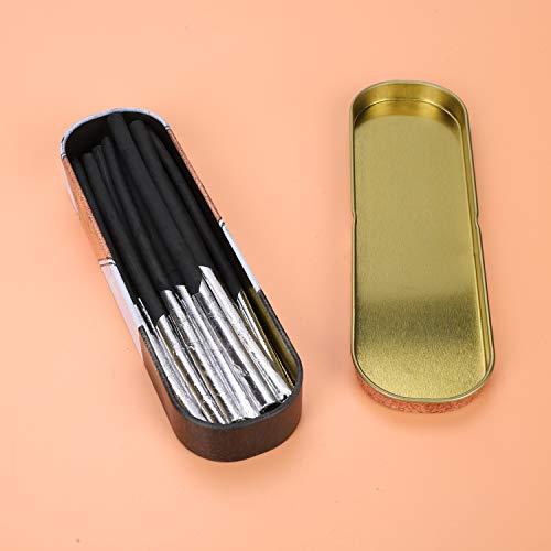Xgopts Willow Vine Sketch Charcoal Sticks Tin Box Set Of 10 Compressed Assorted Artist Pencils Medium Black Students Beginners Painter Art Supplies For Drawing Blending Shading Sketching, 4.5-9Mm Dia #TOP3