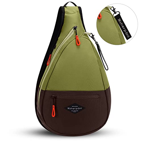 Image of Sherpani Esprit, Sling Backpack, 10L Travel Bag, Right-Handed Shoulder Sling Purse, Crossbody Backpack, Travel Gifts, RFID Protection (Cactus)