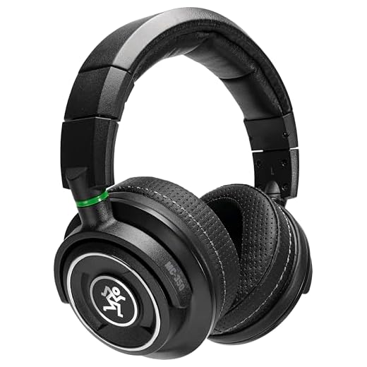 MACKIE MC-350 auriculares profesionales con transductores de 50 mm para monitorización en estudio, DJ, creación de contenidos y escucha doméstica