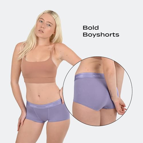 Image of Woxer Womens Boxer Briefs Underwear - Ultra Short Boyshorts Panties, Modal Fabric, Chafe-Free, Boxers for Sleep & Gym