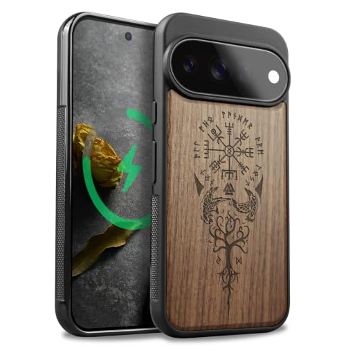 Coque Pixel 11 Pro étui bois anti-rayures et protection antichoc intégrale