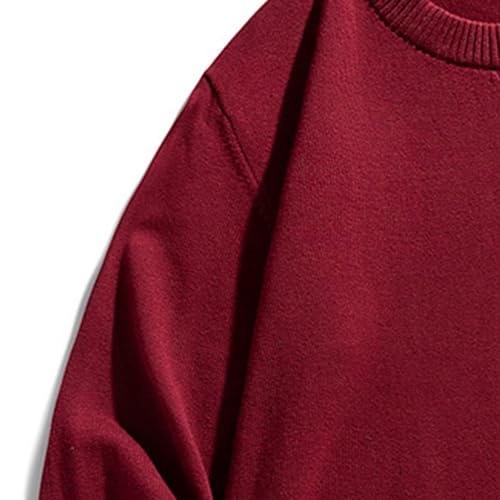 Men's Basic Long Sleeve Knit Pullover Solid Color Casual Male Knits Sweaters Crew Neck Slim Fit Knitted Sweater3