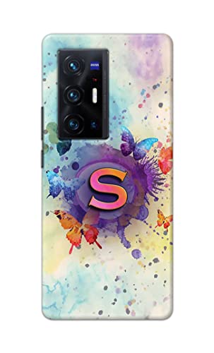 Image of PRINTFIDAA� Printed Hard Back Cover Case for Vivo X70 Pro Plus | Vivo X70 Pro+ Back Cover (Alphabet S) -2808