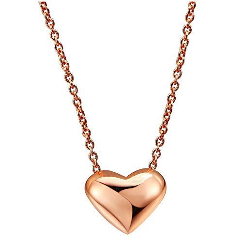 Pendentif cœur en or blanc pour femme accessoire chic de votre quotidien