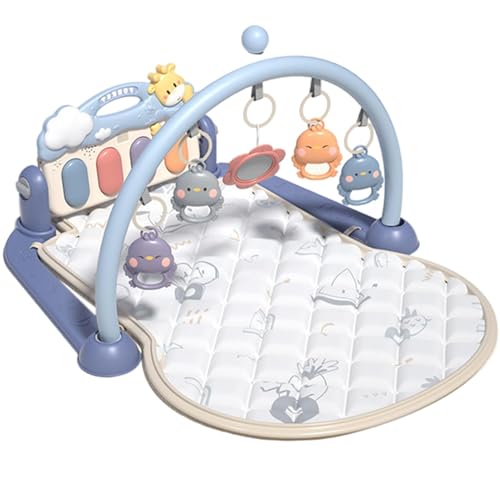 赤ちゃん用プレイジム 新生児 おもちゃ ベビープレイジム ベビージム ピアノプレイジム 赤ちゃん用アクティビティマット 音楽と言語遊び付きの赤ちゃんおもちゃアクティビティプレイジム
