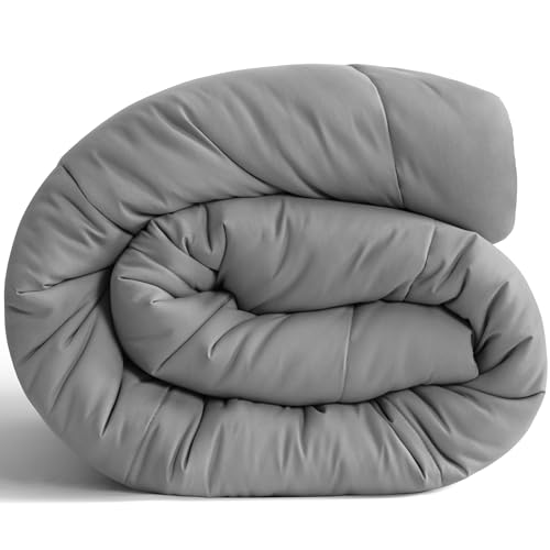Image of NTBAY King Down Alternative Comforter, 104 x 90, Smoke Grey