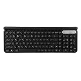 fengquanio キーボード ワイヤレスキーボード 2.4GHz ビジネスキーボード オフィスキーボード 無線キーボード オフィス用 人間工学デザイン ラウンドキーパッド 84キー 静音 疲労軽減 ビジネスと日常と家庭用