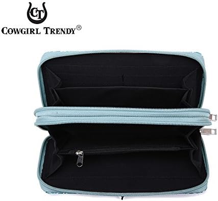 Western Style Camouflage Purse Buckle Tooled Floral Conchos Country Studs Crossbody Handbag For Women Shoulder Bag Wallet Set | Concho Buckle, Tooled, Floral, Country, Studs - Image 7