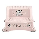 keeeper Minnie Zweistufiger Tritthocker, Ab ca. 3 bis ca. 14 Jahre, Anti-Rutsch-Funktion, Igor, Nordic Pink
