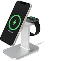OtterBox Supporto di ricarica 2 in 1 per MagSafe, stazione di ricarica per iPhone e Apple Watch...