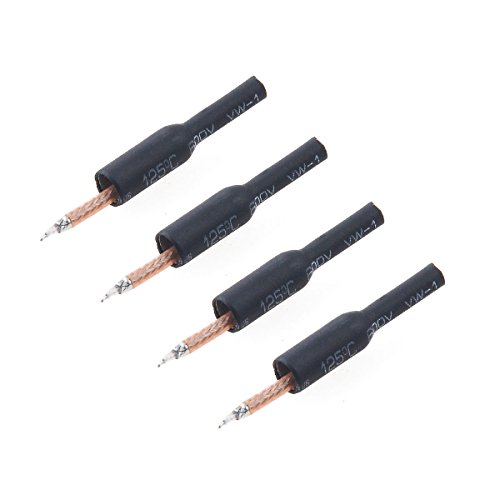 Crazepony 4pcs 5.8G FX798T FPV Brass Antenna 35mm Omnidirectional Weld Connector for FX798T FPV Micro AIO Camera