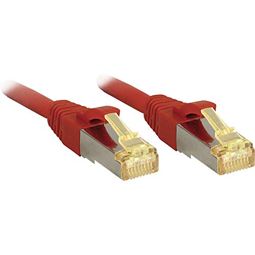 LINDY Câble réseau Cat.7 S/FTP, cuivre, LSOH, 600MHz, Rouge, 5m