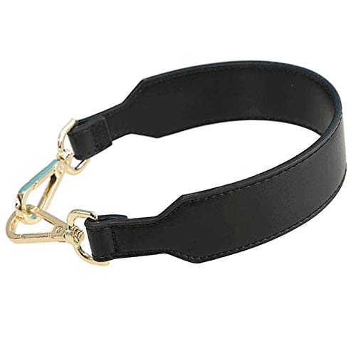 Leather Handbag Straps Replacement Unadjustable Purse Strap Shoulder Bag Accessories for Women Shoulder Bags (Black)