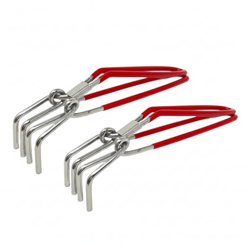 Image of Stainless Steel Pakad Tongs for Kitchen | Utensil Holder Durable and Sturdy Kitchen Tools (Pakkad) (2, Small)