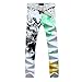 Krralinlin Men White Slim Fit Printing Designed Causal Pants Skinny Demin Jeans
