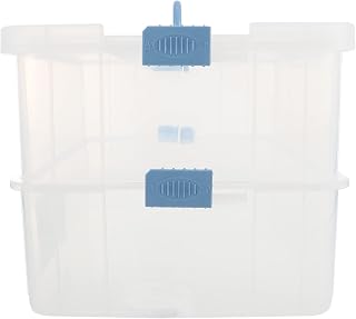 Storage Containers 2 Layer Stack Carry Box Portable Storage Container Box Multipurpose Organizer Box with Handle for Organizing Stationery Sewing Art Craft Jewelry Beads Storage Box
