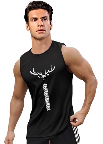 Image of AUSK Vest for Men || Gym Sports Men Tshirt || Summer wear Regular Fit T-Shirt for Men