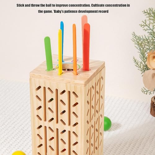 Jeu de baguettes chinoises en bois pour améliorer la coordination visuelle - 4