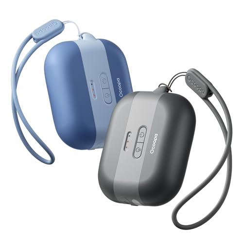 OCOOPA Hand Warmers Rechargeable 2pack, Keep Warm Gifts, Portable Electric Handwarmers, 3 Levels Heating, Safety Alarm, Flash Light, Reusable for Outdoor Activities, Raynauds, Golf, Tech Gift