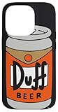 Los Simpsons Duff Beer Black Carcasa para iPhone 14 Pro