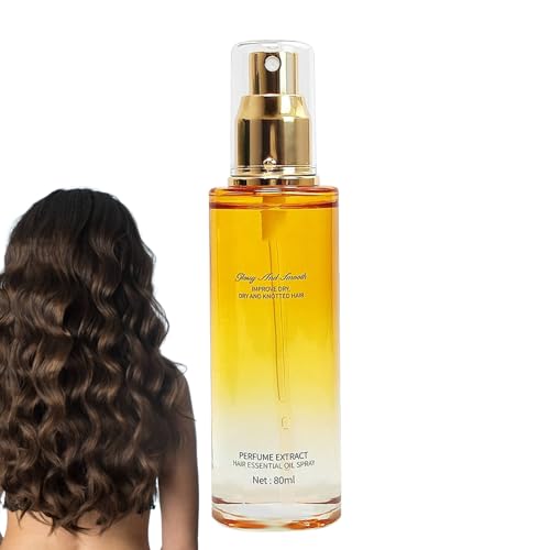 para Mujeres - 80ml Spray Para Cabello Rizado Transparente,Tratamiento Fortalecedor Sin Aclarado con Fragancia Regalo Mujer
