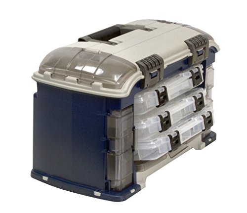 Image of Plano Angled Tackle System with Three 3560 Stowaway Boxes, Fishing Tackle Storage, Premium Tackle Storage