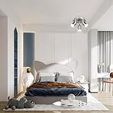 URAQT GU10 Spotlight Ceiling Lamp, 3 Silver Kitchen Spot Lights for Ceiling, LED Rotatable GU10 Industrial Corridor Ceiling Light Accessories, Spotlight Bar Indoor Dimmable (Bulb Not Included) - Image 5