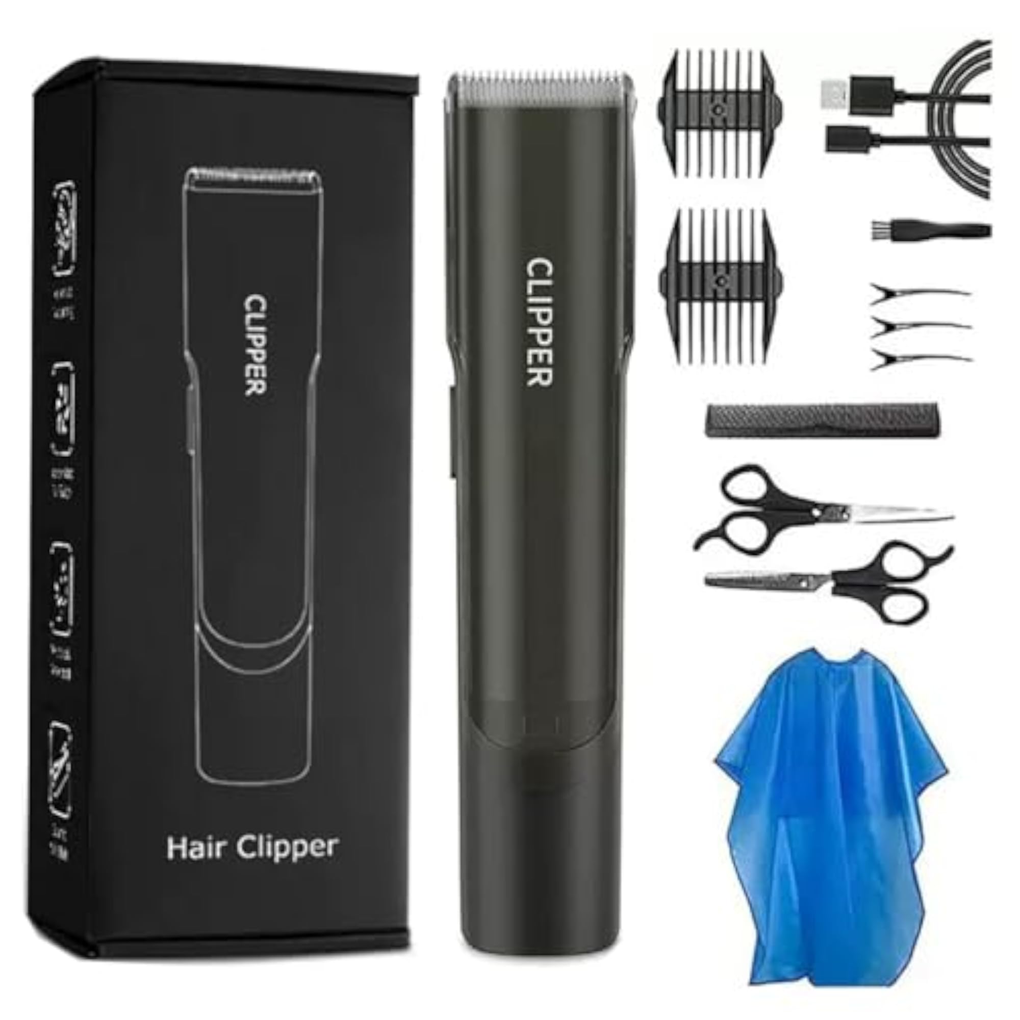Vacuum Hair Clippers for Men, Electric Hair Cutting Kit