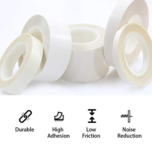 APT, UHMW (Ultra-high Molecular Weight) Polyethylene Tape, Resists Abrasion, Impact, for Surface Protection and Friction and Noise Reduction for Lining Sliding Surfaces. (1" x 5Yds, 10 Mil UHMW)