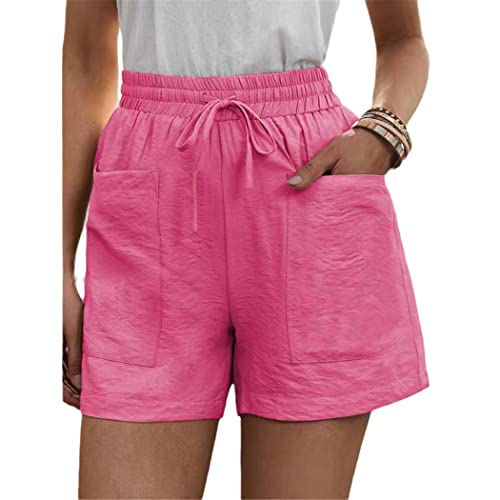 Short d'été en coton et lin pour femme idéal en vacances