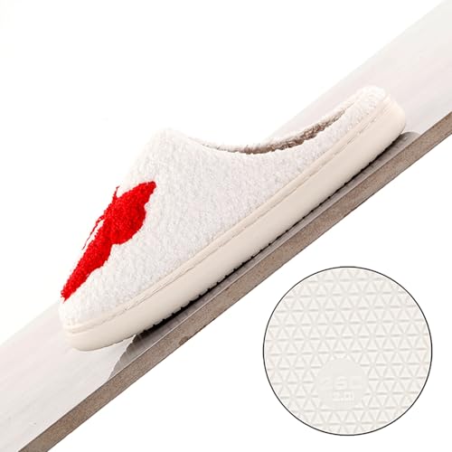 Image of Halloween Pumpkin Slippers for Womens Mens Cute Cartoon Slippers Plush Warm Memory Foam Shoes