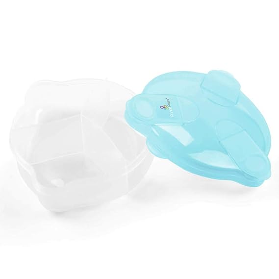 Primo Passi Formula Dispenser | On-The-Go Baby Formula Dispenser | BPA Free Milk Powder Storage Container (Blue)