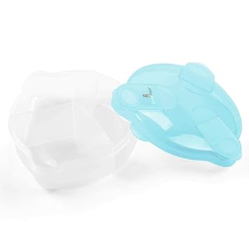 Primo Passi Formula Dispenser | On-The-Go Baby Formula Dispenser | BPA Free Milk Powder Storage Container (Blue)