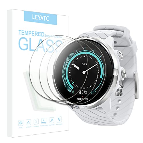 3-Pack For Smartwatch Suunto 9 Screen Protector, 2.5D Edge 9H Hardness Hd Clear Tempered Glass Screen Protector Film Anti-Shatter Scratch-Resistant Screen Protector Film Compatible With Smartwatch Suunto 9 #TOP3