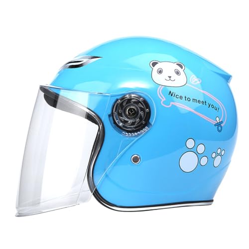 Casque roller fille garçon avec visière large bleue STOBAZA