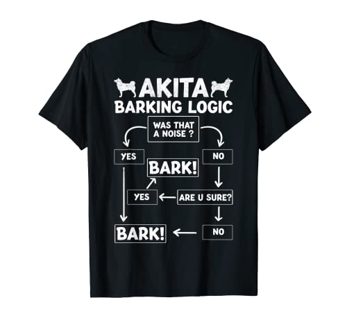 Camisas Akita Barking Logic para propietarios de mascotas, perro, mamá, papá Camiseta