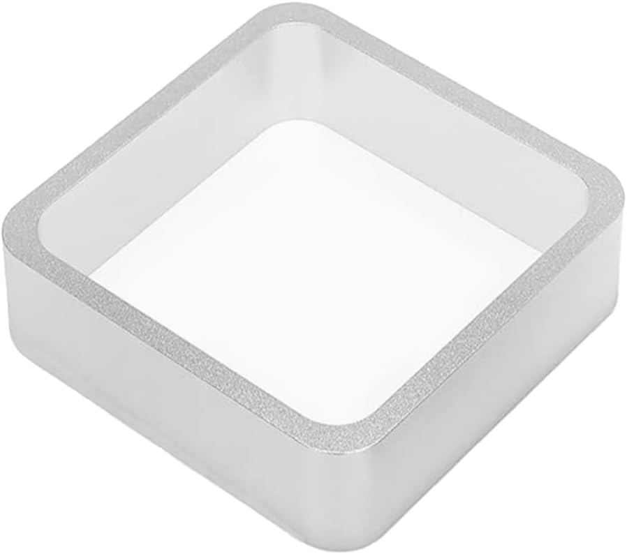 Pre Press Mold Made of Food Grade Anodized 6061 Aluminum (Silver, 4x4 inch)