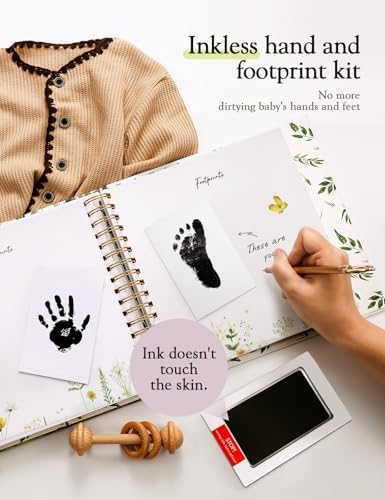 Keepsake Baby Memory Book, First 5 Years Milestone Scrapbook, 160 Pages