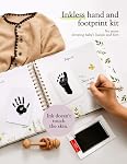 Keepsake Baby Memory Book, First 5 Years Milestone Scrapbook, 160 Pages | Baby Gifts with Ink Pad, Journal from Birth to Age 5, Thick Paper, Gift Box, Photo Album