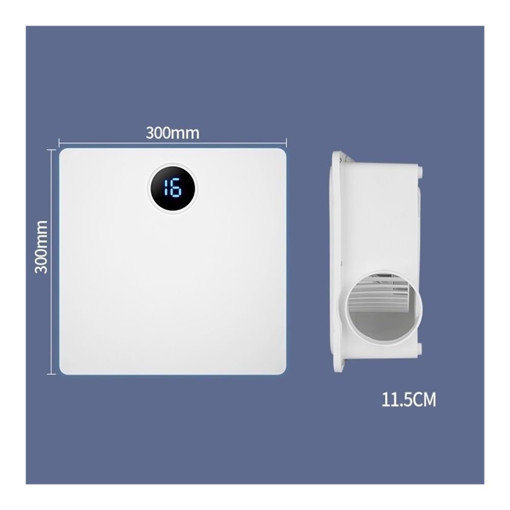 Zephyria Aspiratore da bagno silenzioso con luce, Ventilatore da soffitto ad alta potenza for cucina e bagno Pannello di illuminazione ambientale montato, per garage, soffitta e pollaio