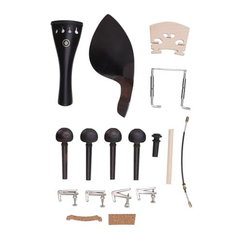 Pièces de remplacement violon ébène 15pcs pour lutherie
